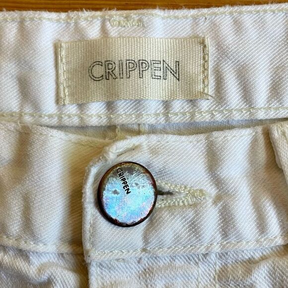 Crippen white straight leg cropped jeans. Size 29. - Picture 4 of 11